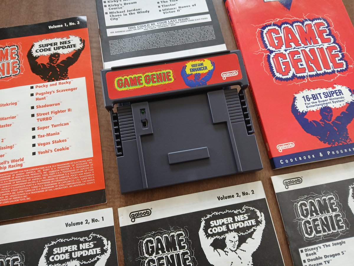 Retrofixes's tweet image. Recent Find!  A mint  condition SNES Game Genie complete with original paperwork.