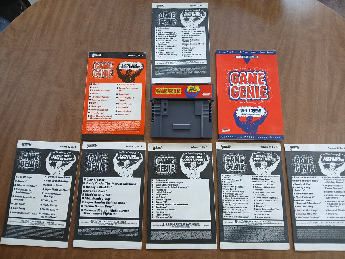Retrofixes's tweet image. Recent Find!  A mint  condition SNES Game Genie complete with original paperwork.