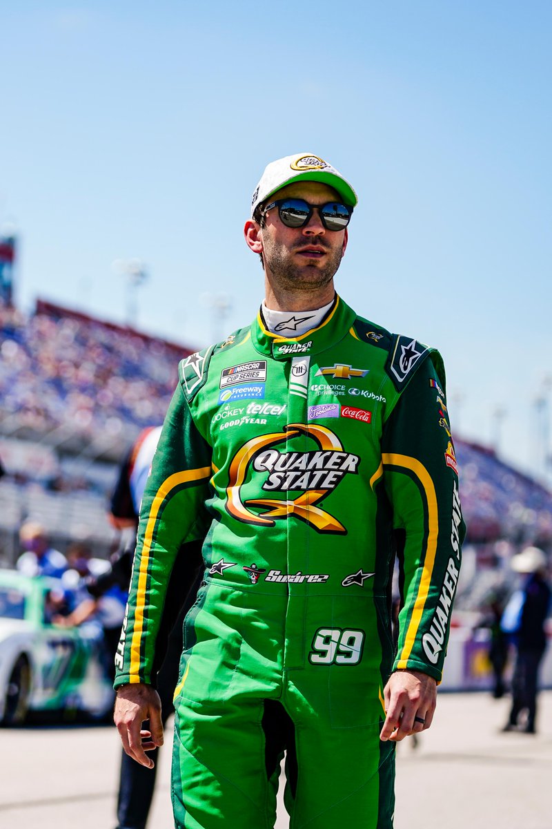 QuakerState's tweet image. Last time at Darlington, the stripe was earned. Here’s to chasing a fresh one this weekend. 🫡🏁