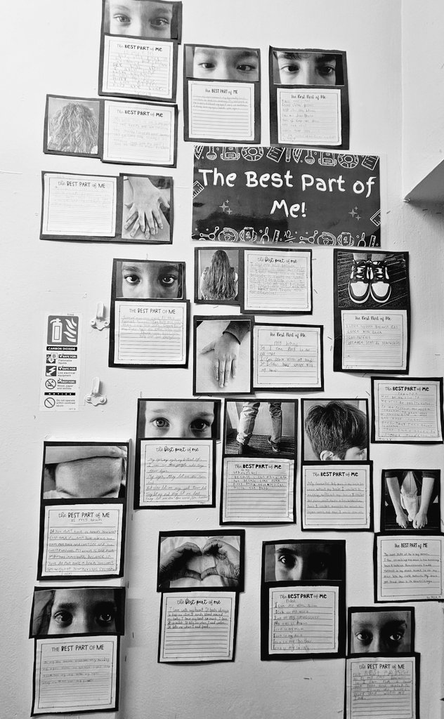 stpatrickspri's tweet photo. Have you ever taken the time to think what's the best part of you? Have you ever tried to tell someone why? P5/6 took inspiration from #TheBestPartOfMe by Wendy Ewald. It was a lovely way to get to know one another and think about what do we love most about ourselves and why ❤️ https://t.co/AKPpyVAW6m