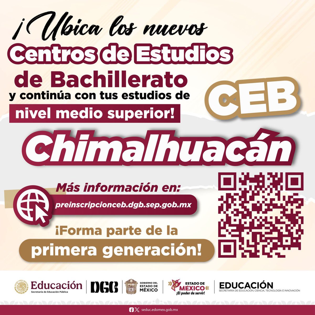 cbt_morelos's tweet photo. De agosto a diciembre 2025 se inaugurarán nuevos CEB, en turno vespertino, ampliando la cobertura educativa. 
Preinscríbete aquí https:// https://t.co/sqnINAGSch
En este video te explicamos cómo realizar tu preinscripción:
https://t.co/bWRvPHmqiW?
reload=9&amp;v=nUJQhwQrxTM https://t.co/1osLJFUYOK