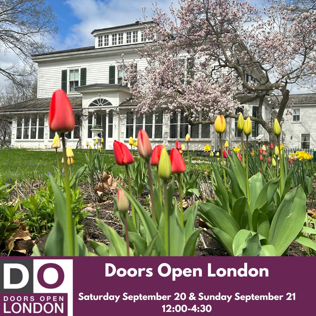 Eldon House is excited to once again be involved in Doors Open London! Join us on September 20 and 21 from 12:00-4:30! For more information on the weekend and other participating sites, visit: londonheritage.ca/doorsopenlondon

#LdnOnt #DoorsOpen #Museum