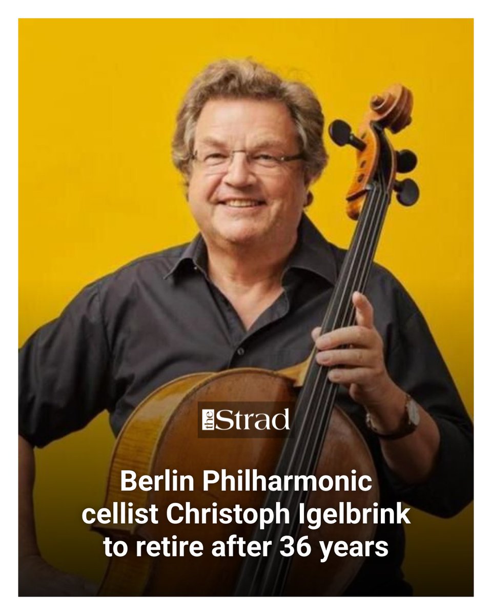 TheStradMag's tweet image. #Cellist Christoph Igelbrink joined the @BerlinPhil  in 1989 and was also a member of 12 Cellists of the Berlin Philharmonic 🎻thestrad.com/news/berlin-ph…