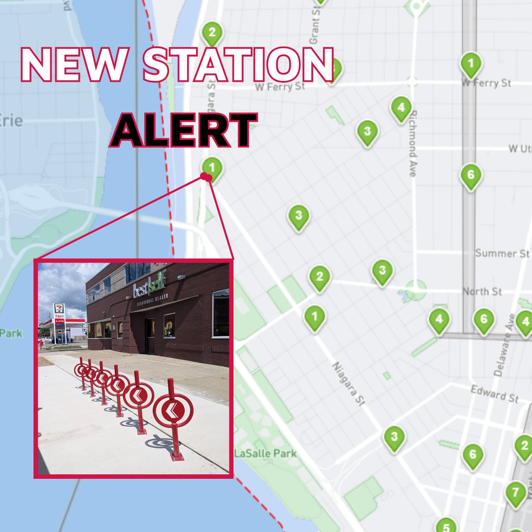 Reddy Bikeshare (@reddybikes) on Twitter photo Phase 5 of Niagara Street is taking shape with new features, including a new BIKESHARE STATION, near Hampshire Street! Working with the City of Buffalo's Department of Works, The Reddy Team, in partnership with <a href="/IH_news/">Independent Health</a> installed the new racks earlier this week! Phase 5 of Niagara Street is taking shape with new features, including a new BIKESHARE STATION, near Hampshire Street! Working with the City of Buffalo's Department of Works, The Reddy Team, in partnership with <a href="/IH_news/">Independent Health</a> installed the new racks earlier this week!