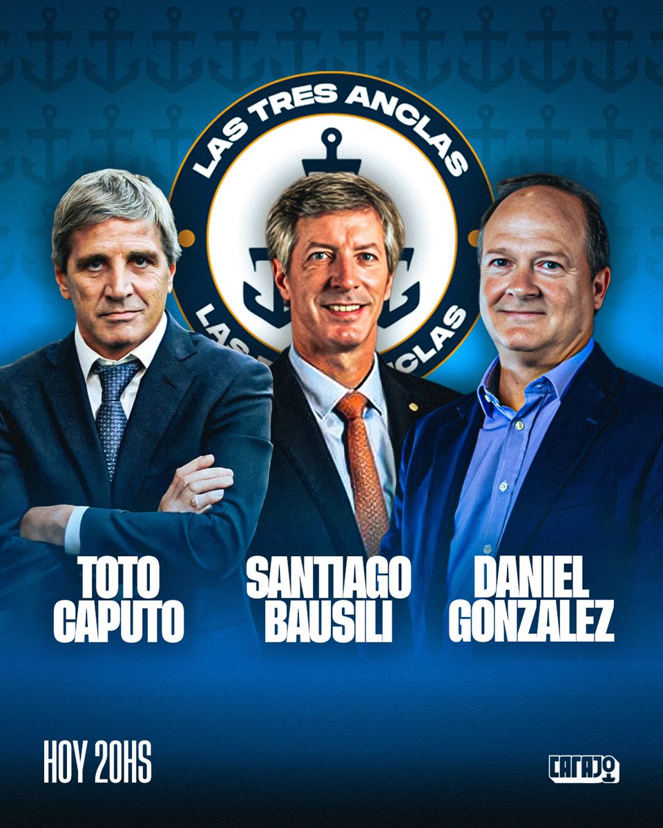 ECONOMÍA PURA Y DURA HOY EN LAS TRES ANCLAS

20hs por Carajo.