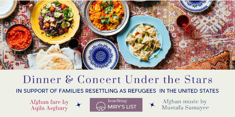 ♥ Tickets! Afghan Dinner &amp; Concert Under the Stars in Altadena - September 14 - mailchi.mp/miryslist.org/…