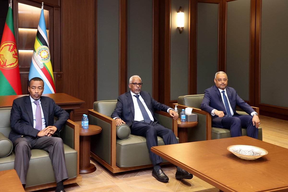 TheVillaSomalia's tweet photo. Madaxweynaha Jamhuuriyadda Federaalka Soomaaliya Mudane Xasan Sheekh Maxamuud ayaa maanta Madaxtooyada ku qaabilay Wasiirka Arrimaha Dibadda dalka aan walaalaha nahay ee Jabuuti Mudane Cabdulqaadir Xuseen Cumar oo booqashadiisii ugu horreysay ku yimid dalka. https://t.co/mDGhiLAL3b