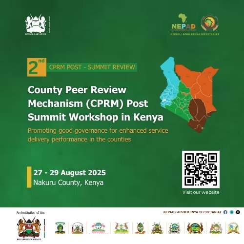 NepadAprmKenya's tweet photo. @NepadAprmKenya is hosting a post-#CPRM Summit workshop in #NakuruCounty with coordinators from 10 peer-reviewed counties. The retreat captures reflections, refines tools &amp; strengthens the process to guide reviews for the remaining 25 counties. #GoodGovernance #ServiceDelivery https://t.co/Pi6Q2k6xtq