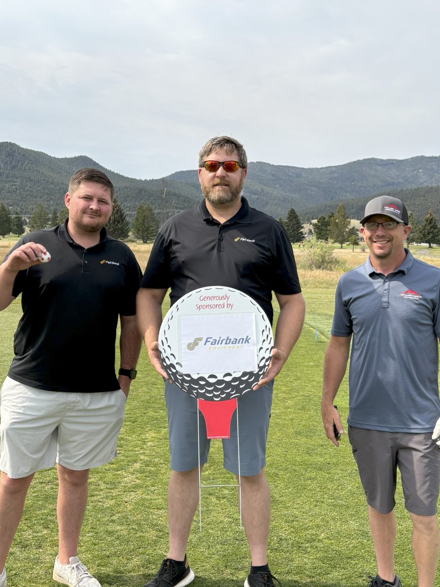 BigWSales's tweet photo. 🏆 Fairbank brought home 1st place at the RMPA Fall Conference golf tournament in Anaconda, MT! Our team finished with a score of 63, won in a playoff on the hole we sponsored, and even snagged Longest Putt and Longest Drive. What a week at Fairmont Hot Springs Resort! ⛳👏. https://t.co/8J6ERGCp3u