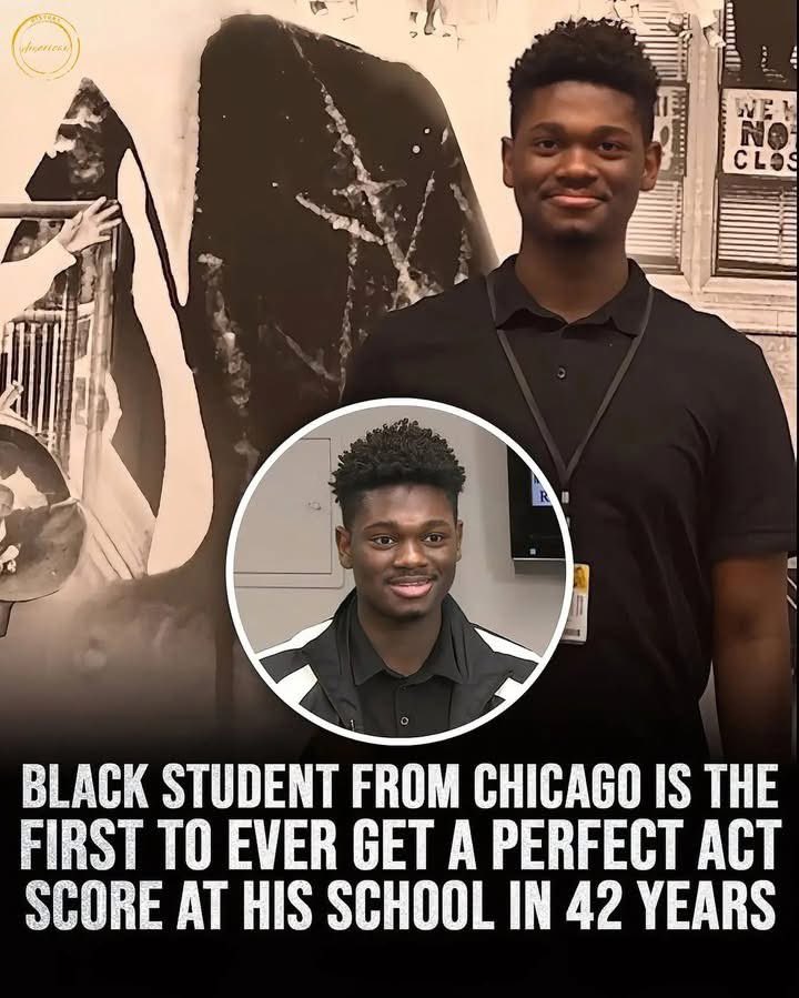 Mario Hoover, an AP student at Providence-St. Mel School in Chicago with a 3.9 GPA, achieves perfect ACT score. 🔥👏🏿✊🏿💪🏿