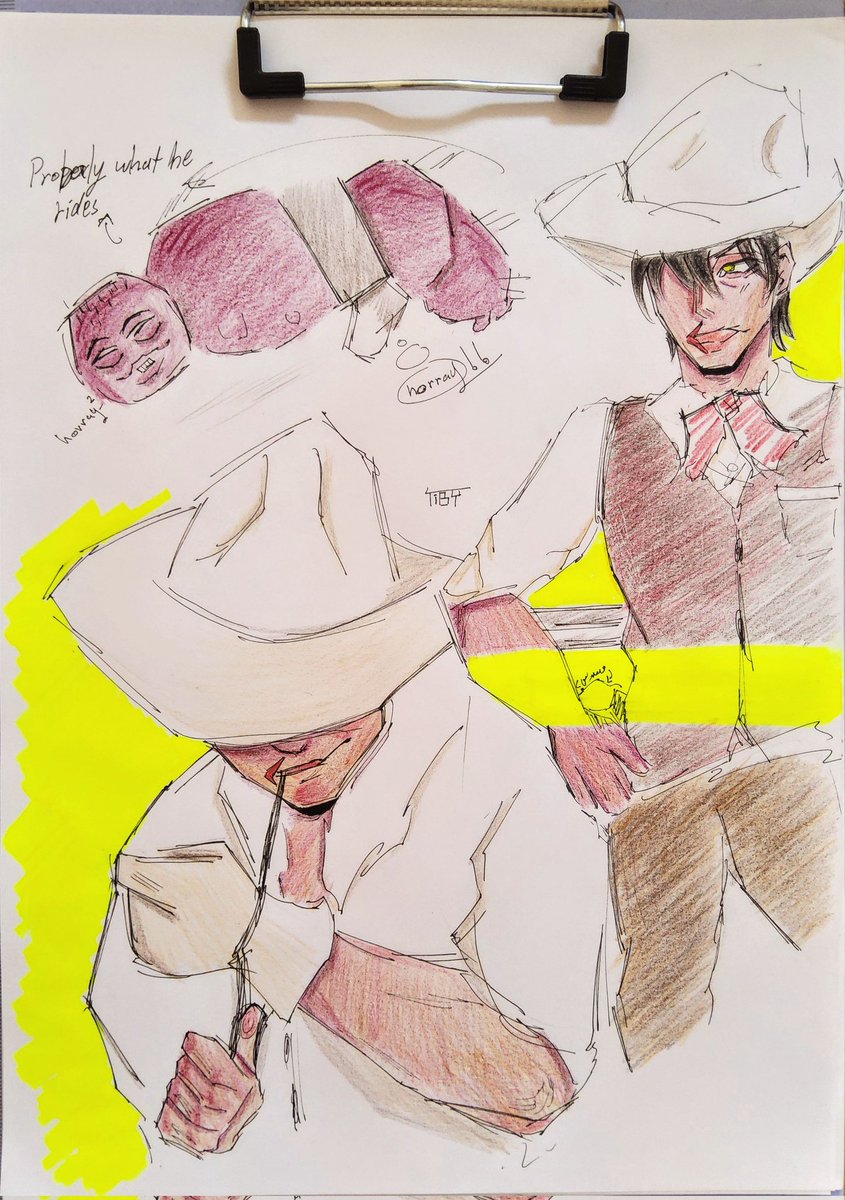 4tib_'s tweet image. I just felt like redrawing some of #TojiWeek2025 arts since they didn't come out as what were on my mind at the first time.

Pirate, cowboy and cooking together.