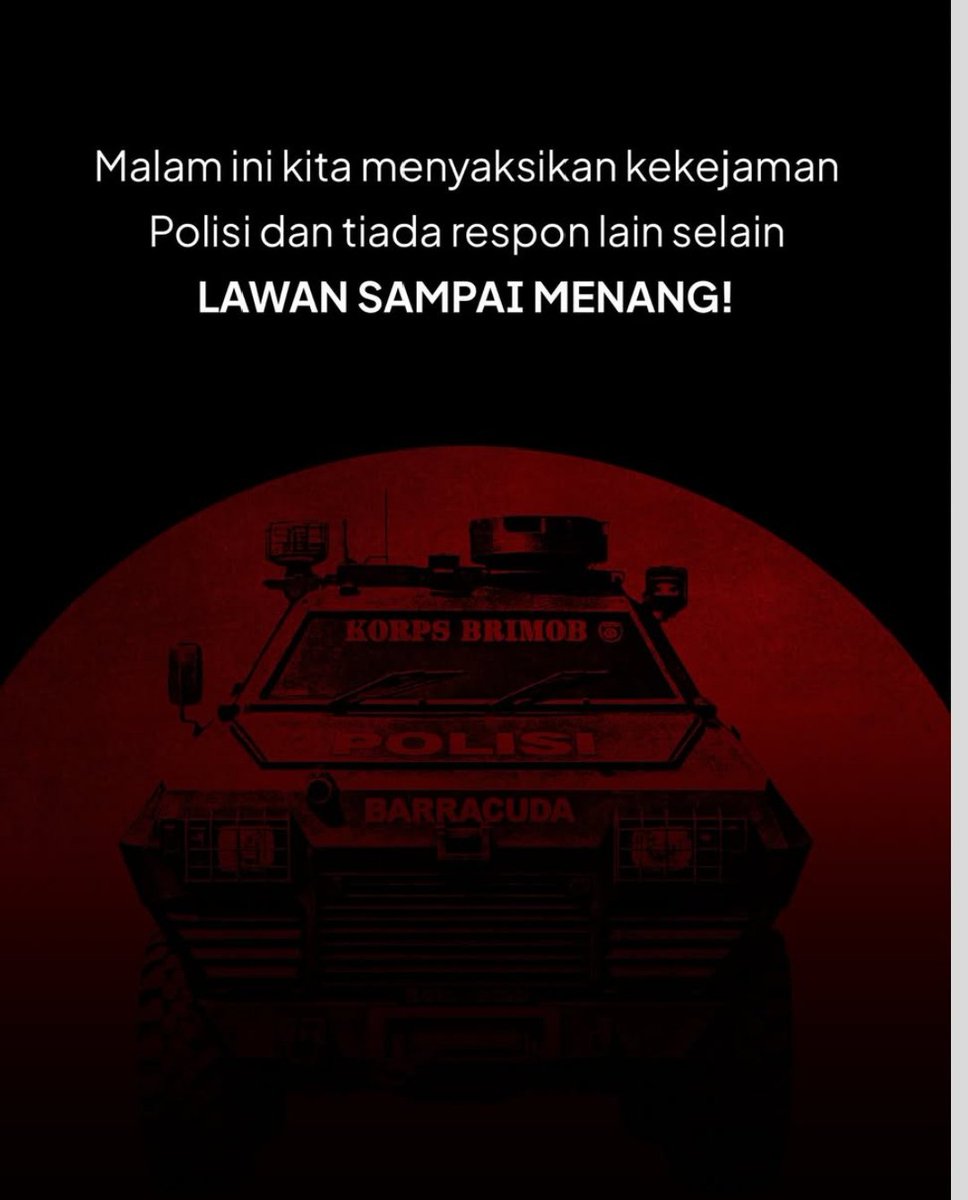 ilham_rama44436's tweet photo. Suasana lagi begini penasaran
Bakal gimana jum'at ini
@recallnet
#polisipembunuh #prabowo #ojol #mundur #lawan #isilop https://t.co/zrQ8Iy9YFr