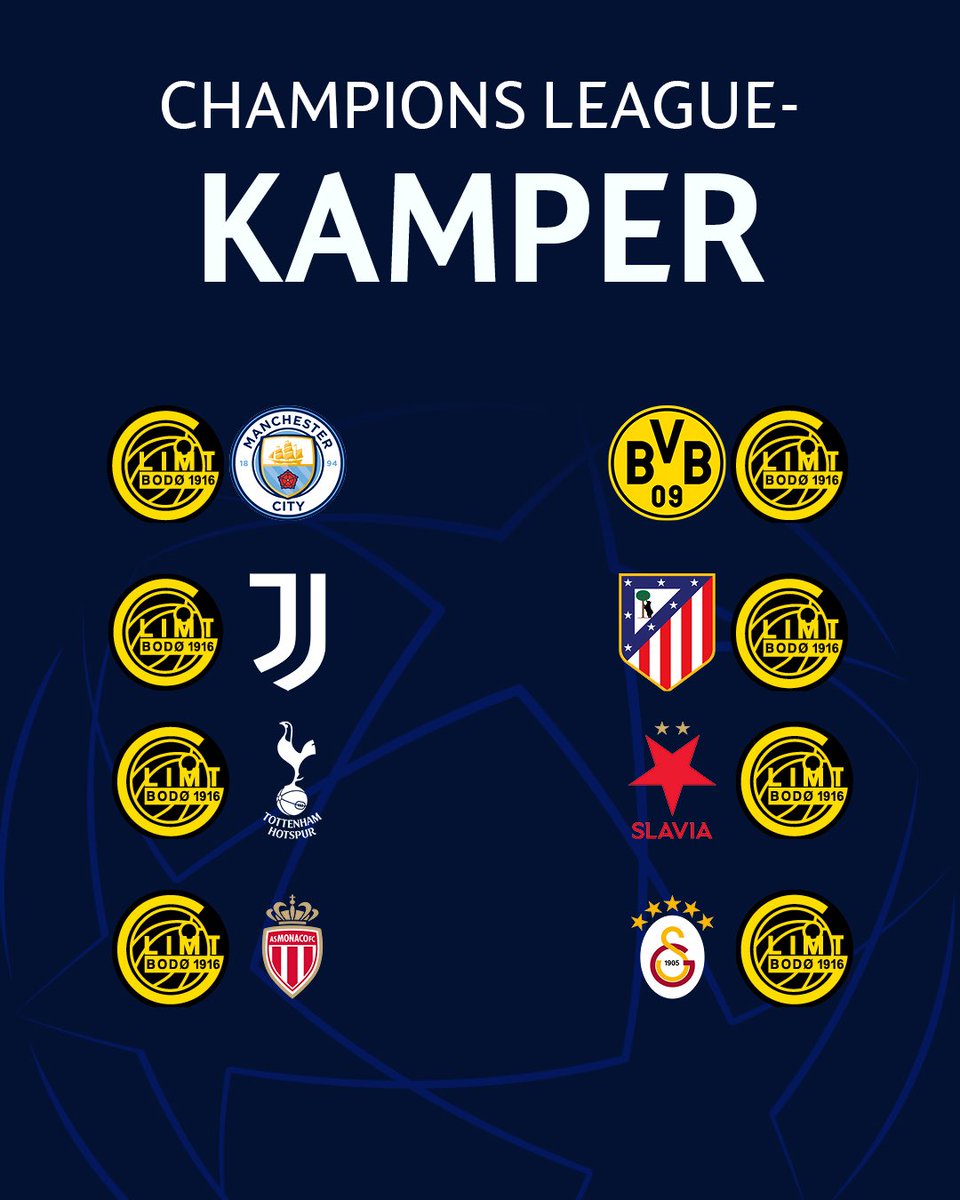 Rozkład jazdy #UCL znany ! 🤩