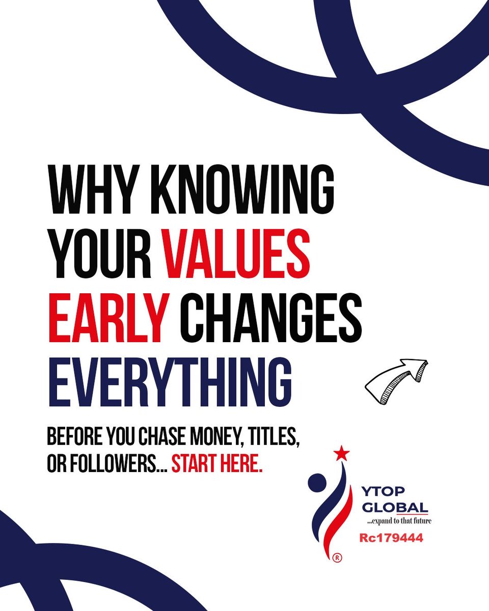 YTOPGLOBAL's tweet photo. 🚨 𝗕𝗲𝗳𝗼𝗿𝗲 𝘆𝗼𝘂 𝗰𝗵𝗮𝘀𝗲 𝘀𝘂𝗰𝗰𝗲𝘀𝘀… 𝗸𝗻𝗼𝘄 𝘁𝗵𝗶𝘀. 🚨

If you don’t know what you stand for, you’ll fall for anything.

Your values are your inner GPS, they guide your choices, shape your future, and make you unforgettable. https://t.co/2sz3bgq3mZ