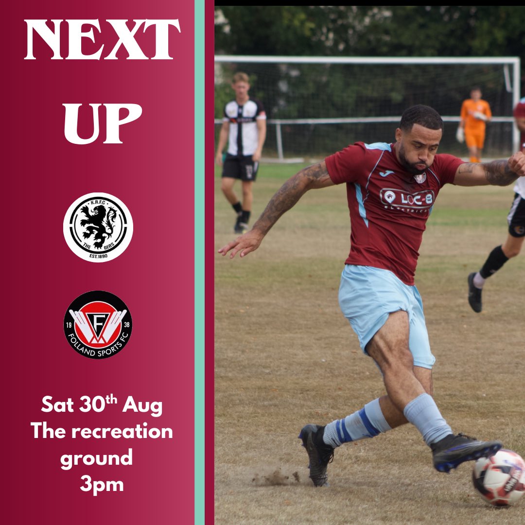 NEXT 🆙 

🆚 Follands vs Kintbury Rangers 
⏰ 3pm 
🏆 Wessex League Division 1 
🏟️ The recreation ground 
📍 RG17 9TU

✈️✈️✈️ 

#wessexleague