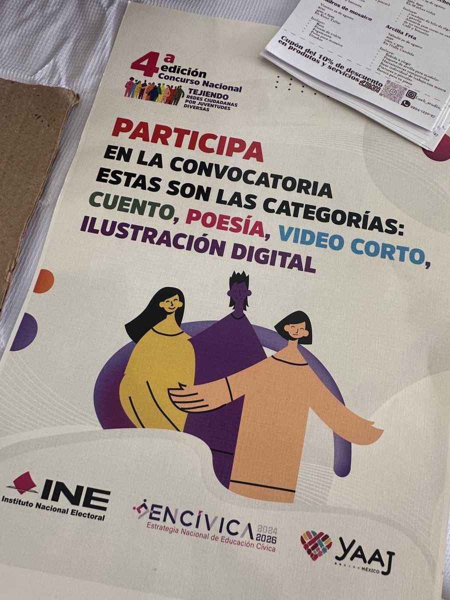 YaajMexico's tweet photo. 🎤 @dannyehuanmx de nuestra equipa nos representó, acompañando también el chanteo que llenó de fuerza y energía el arranque de la jornada. 💛🤍💜🖤

🔔 Durante el encuentro pudimos amplificar también la 4ª Edición del Concurso Nacional “Tejiendo Redes Ciudadanas por Juventudes Diversas” que estamos lanzando de la mano con el @INEMexico. Y que toda la info. la puedes encontrar en el link de nuestra bio, pero también te la dejamos aquí por si estás en una computadora y puedes copiar y pegar los links:

🇲🇽🗣️ Bases de la convocatoria: https://t.co/CZaphCWAoI 
📝 ¡Regístrate y participa aquí! 👉 https://t.co/uH3FfjsqDc