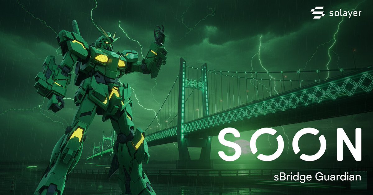 solayer_labs's tweet image. welcoming our first sBridge Guardian, @soon_svm!

sBridge is built to move billions of dollars at chain speed,
letting users experience the SVM as one unified environment

all consensus &amp;amp; verification is done onchain by Guardians

here&apos;s how it works and why Soon is joining 🧵