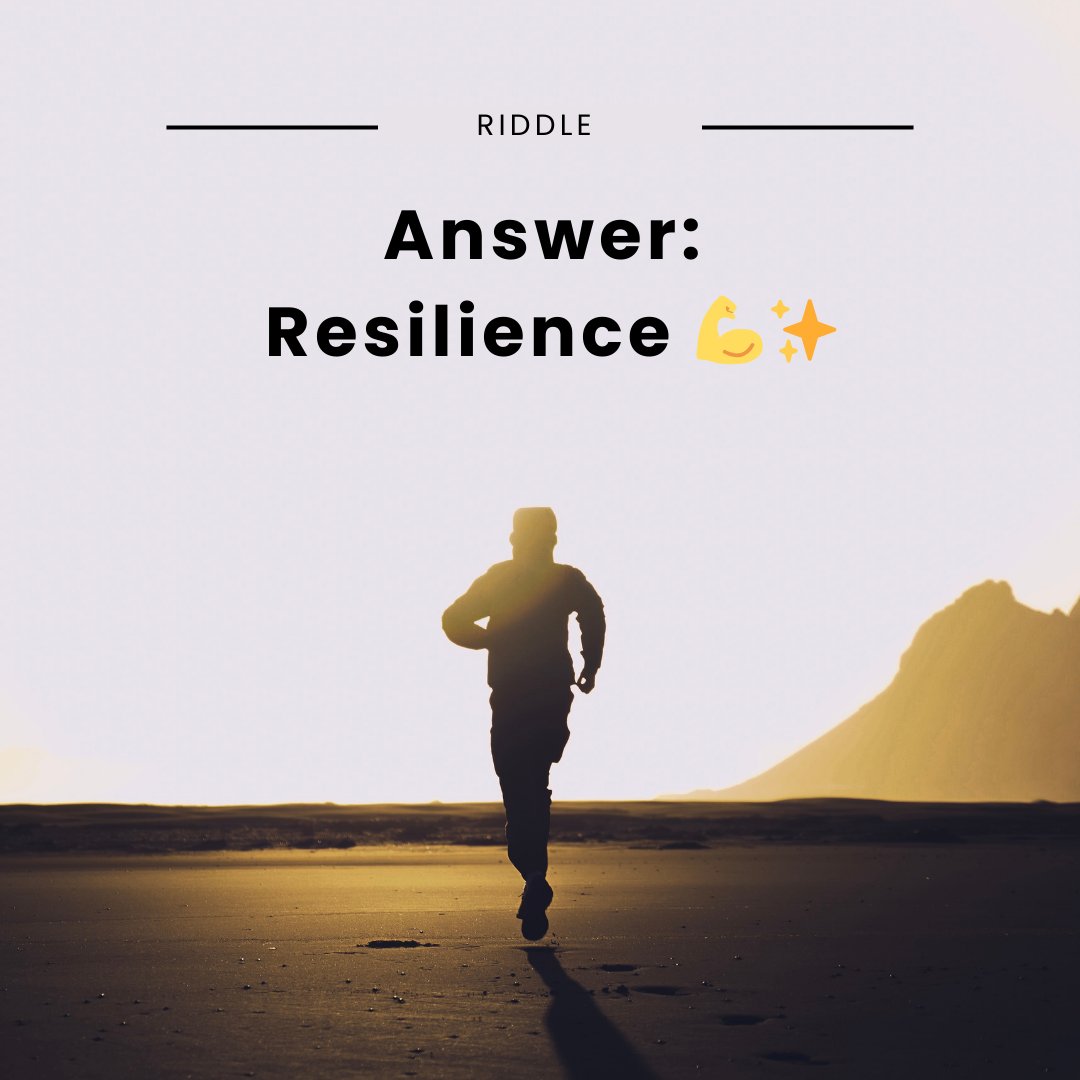 TwistyBrain's tweet image. Answer: Resilience 💪✨

#Answer #RiddleSolved #TwistyBrain #BrainPuzzle