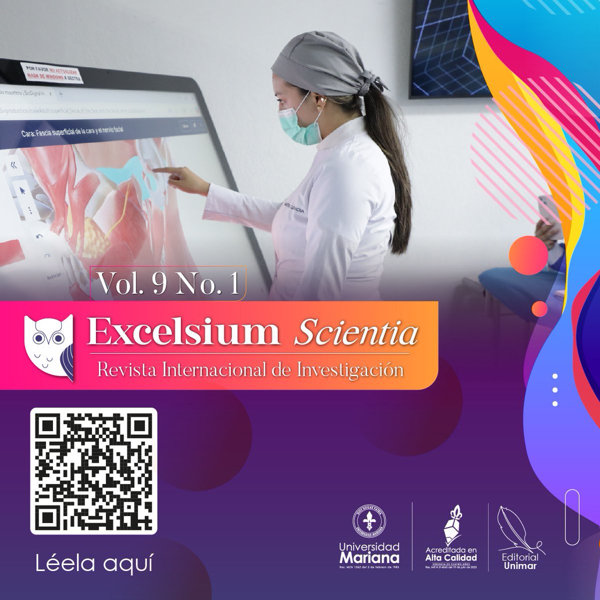 📖✨ Nuevo número de Excelsium Scientia: Revista Internacional de Investigación

La Facultad de Salud y <a href="/EditorialUnimar/">Editorial UNIMAR</a> presentan artículos que fortalecen la reflexión y la divulgación científica en el ámbito de la salud.

👉 Léela aquí: revistas.umariana.edu.co/index.php/Exce…

#Investigación