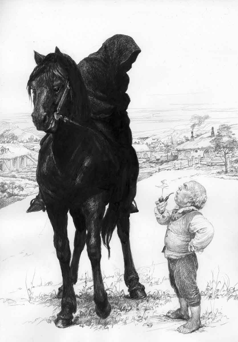 nimgaladh's tweet photo. Black Rider in the Shire https://t.co/9QQjNp6IO2