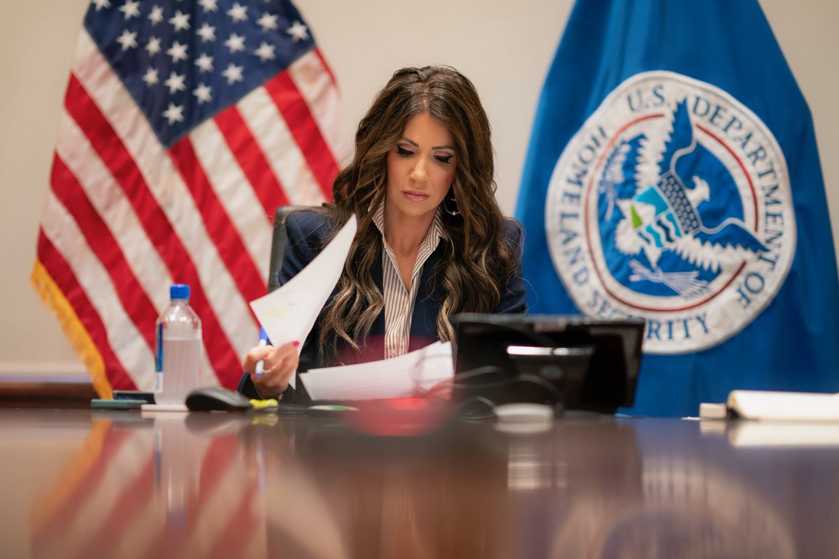 Sec_Noem's tweet image. In Texas and New Mexico, DHS has shown what federal disaster response can and should be: state-led, federally supported, and locally executed. 

We just wrapped our third FEMA Review Council meeting where I was joined by governors and leaders in emergency management to report on…