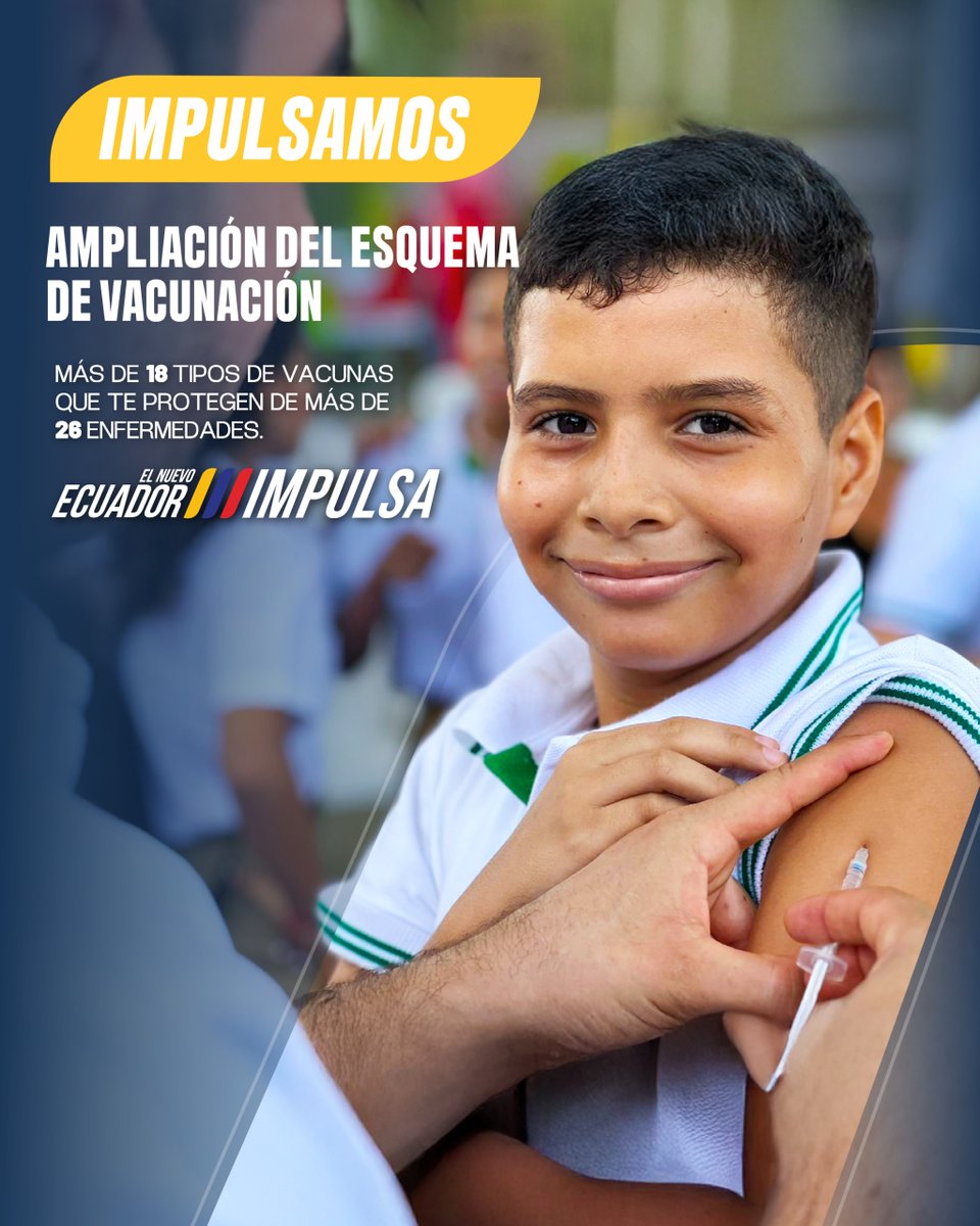 Tras un período de 14 años, implementamos un cambio significativo en el #EsquemaDeVacunación.

Para así,  ampliar la protección de la población y prevenir la aparición y propagación de enfermedades.