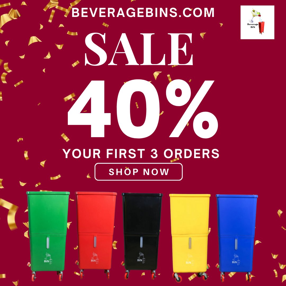 BeverageBins's tweet image. The Beverage Bin is now available at a massive 40% OFF for a limited time! 🎉

#BeverageBin #SpecialOffer #CleanAndSmart #40PercentOff