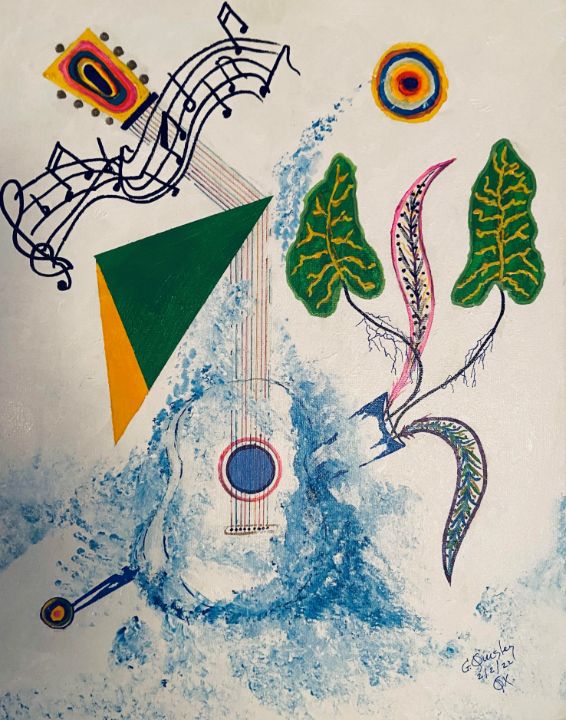 Bonbini55's tweet photo. Art of the Day! "Musical Guitar". Buy at: https://t.co/niiswA2o0a https://t.co/OQlo2BcpXo
