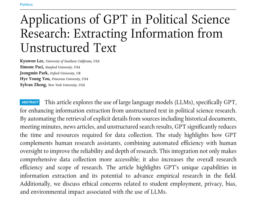 Very excited to share that my article with Kyuwon Lee, Jeongmin Park, Hye Young You, and Sylvan Zheng is available as ViewFirst on PS: Politics and Political Science

doi.org/10.1017/S10490…