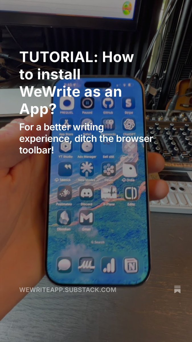 WeWriteApp's tweet image. wewriteapp.substack.com/p/tutorial-how…