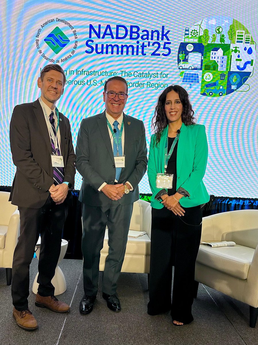 Rosario Sánchez (@phdrosariosf) on Twitter photo Gracias #NADBank por la oportunidad de moderar en el #NADBankSummit2025 el panel con <a href="/BobbyJanecka/">Bobby Janecka</a> y <a href="/MarioMataC/">Mario Mata Carrasco</a> de <a href="/JCAS_CHIH/">JCAS</a>.
Seguimos sumando por la gestión sostenible del agua 💦
<a href="/TCEQ/">Texas Commission on Environmental Quality</a> <a href="/TxWRI/">Texas Water Resources Institute</a> <a href="/BinationalWater/">Permanent Forum of Binational Waters</a> Gracias #NADBank por la oportunidad de moderar en el #NADBankSummit2025 el panel con <a href="/BobbyJanecka/">Bobby Janecka</a> y <a href="/MarioMataC/">Mario Mata Carrasco</a> de <a href="/JCAS_CHIH/">JCAS</a>.
Seguimos sumando por la gestión sostenible del agua 💦
<a href="/TCEQ/">Texas Commission on Environmental Quality</a> <a href="/TxWRI/">Texas Water Resources Institute</a> <a href="/BinationalWater/">Permanent Forum of Binational Waters</a>