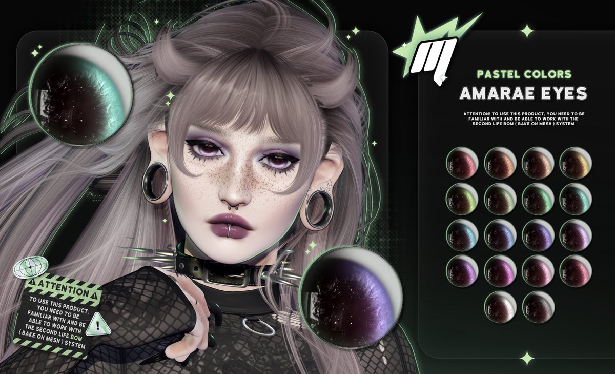 ✨ NEW EYES! Y!3SL MORDEKAI . AMARAE EYES // BOM
Available in several color/tone

MP LINK : marketplace.secondlife.com/en-US/stores/2…

Search Key : AMARAE EYES, Amarae

#SecondLife . #SecondLifeNew