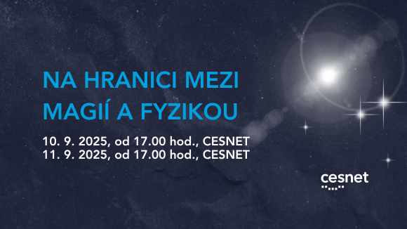 CESNET_cz's tweet image. 🔮 Přijďte 10.–11. 9. do CESNETu na přednášku Na hranici mezi magií a fyzikou: Kouzlo kvantového provázání v rámci #TydenProDigitalniCesko.
Objevte kvantovou kryptografii a nahlédněte do unikátní laboratoře!
🆓 Vstup zdarma, registrace nutná 👉 cesnet.cz/akce/na-hranic…