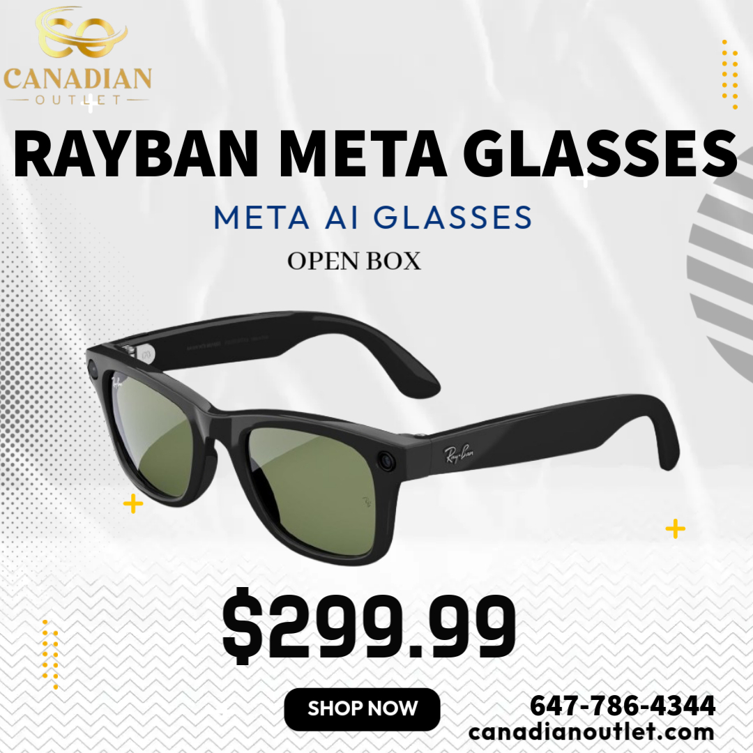 canadianOutlet's tweet image. 😎 When your shades do more than block the sun… 👓🤖 Ray-Ban Meta AI Glasses for just $299.99! Snap pics, answer calls &amp;amp; look cooler than Tony Stark. 🚀🔥

#RayBanMeta #SmartAndStylish #IronManVibes #MetaAI #RayBanStyle #TechWithSwag #NextGenShades #RayBanLooks #AIinStyle