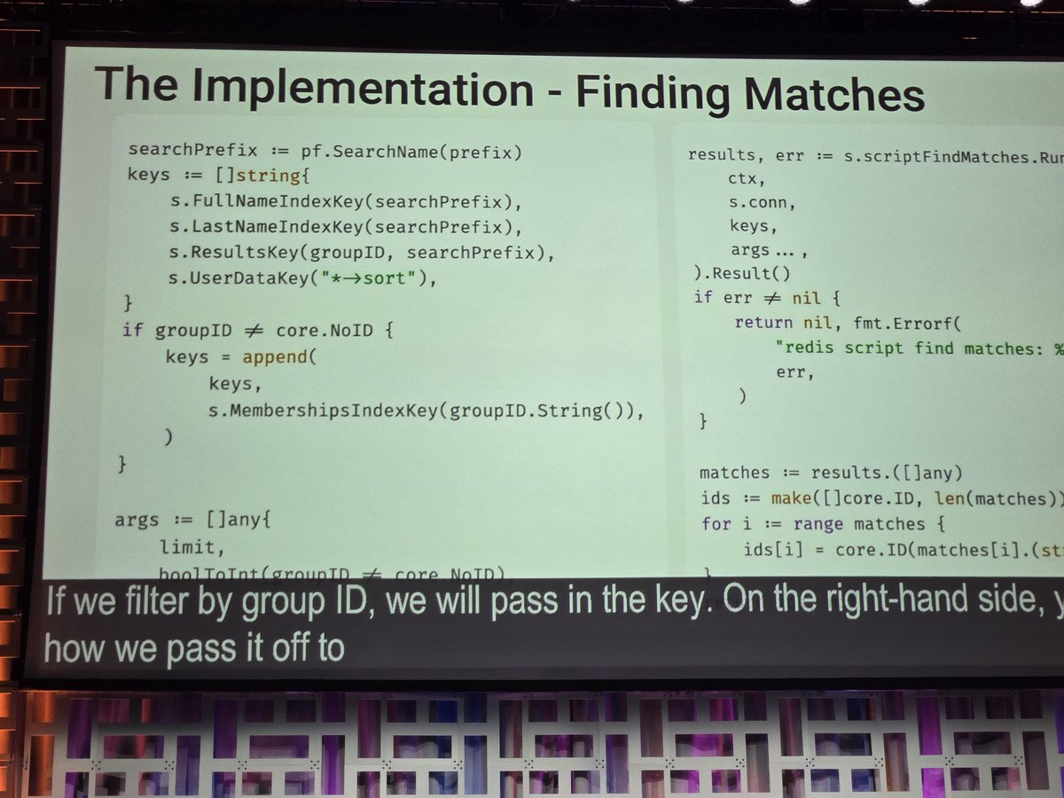 Next up in lightning talks: making typeaheads fast with Redis #GophersUnite