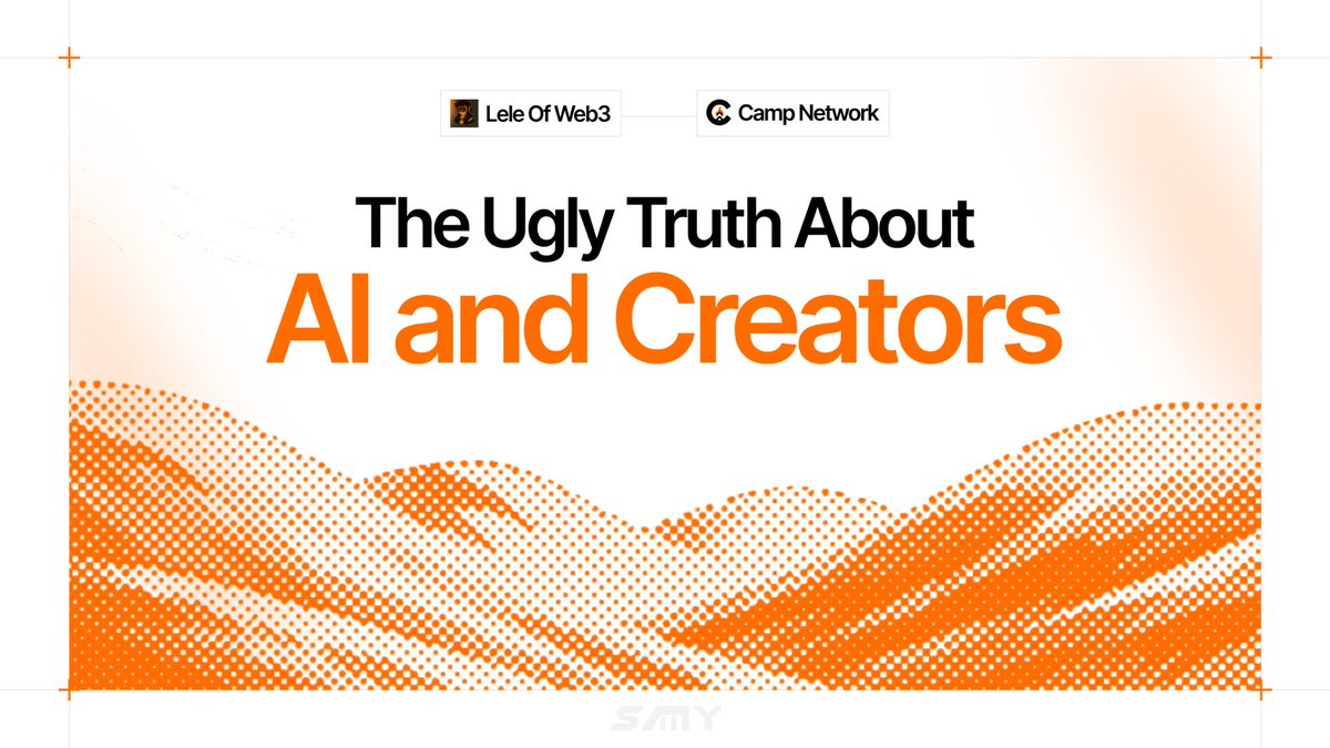 LELE รF WEB 3 ๐ฅ๐ธ๏ธ(ร,G)แ||แ DeSpeed แ||แ (@omopemichael) on Twitter photo AI might look smart, but most of it is built on stolen work.
Imagine spending hours drawing your dream picture... the next morning a robot copies it, sells it and you get nothing.
Artists and writers feeds AI for free
This is the problem <a href="/campnetworkxyz/">Camp Network โบ๏ธ</a> wants to fix.
๐งต๐ป AI might look smart, but most of it is built on stolen work.
Imagine spending hours drawing your dream picture... the next morning a robot copies it, sells it and you get nothing.
Artists and writers feeds AI for free
This is the problem <a href="/campnetworkxyz/">Camp Network โบ๏ธ</a> wants to fix.
๐งต๐ป