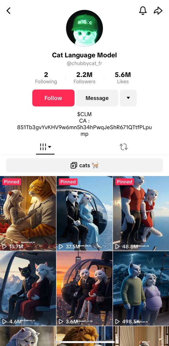 Cat Language Model tweet media