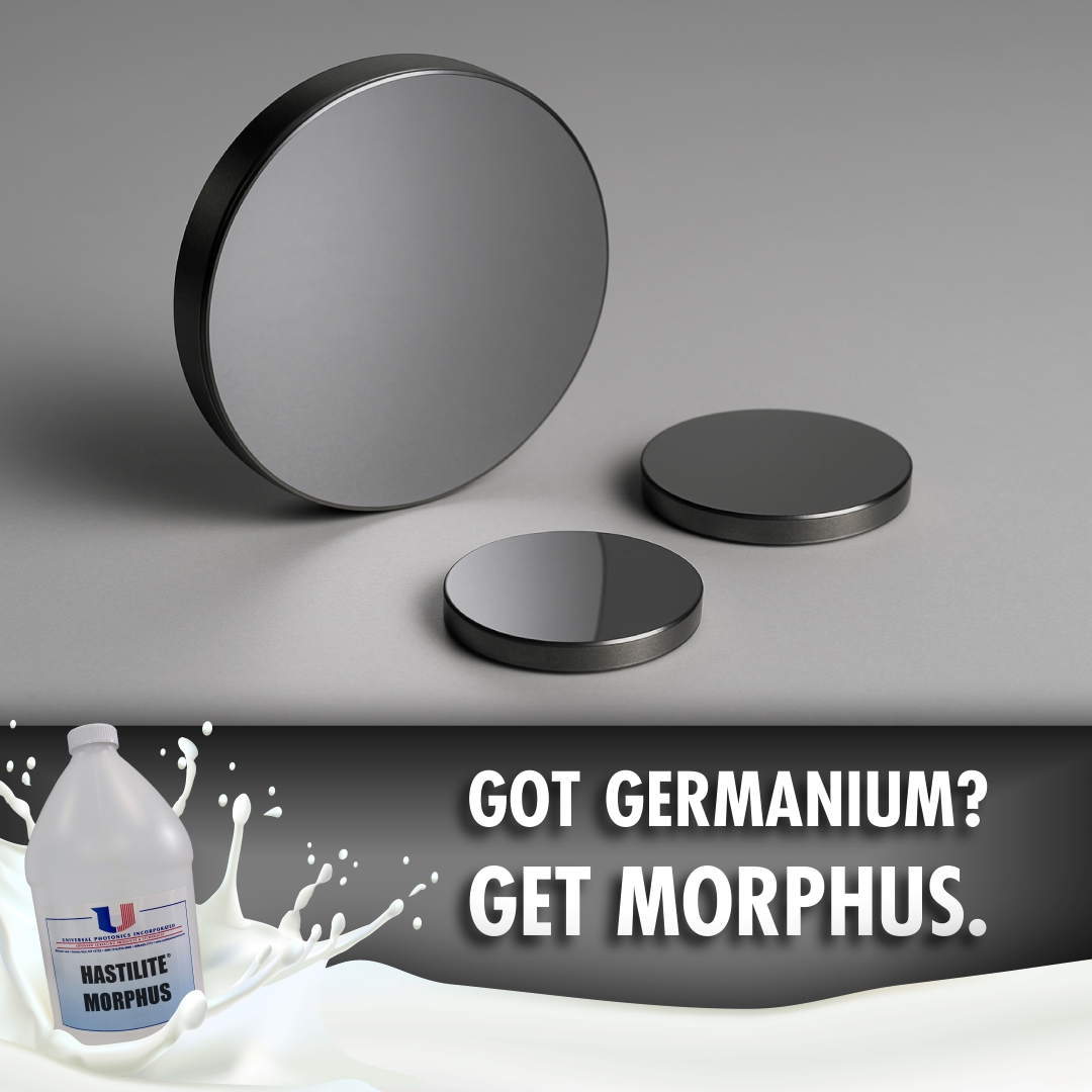 UPIphotonics's tweet image. Germanium is in demand.⚡️
HASTILITE® MORPHUS diamond slurries deliver faster removal, smoother finishes &amp;amp; unmatched versatility across IR materials.

👉 Connect with our technical staff: 516.935.4000

#Germanium #IRoptics #PrecisionProcessing #ThermalImaging #Photonics