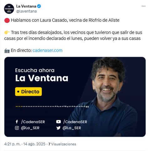 Futaugas's tweet photo. Nos alegramos mucho pero me falta o me sobra una coma.
@m_horno @EnsaladaPalabra @OstrasQuePerlas @jruizdd @DefCastellano @DelLinguistico @erprofedelengua #LaVentana #Ser #CadenaSer #ComaAsesina #Incendio. https://t.co/JFHSXd8yCV