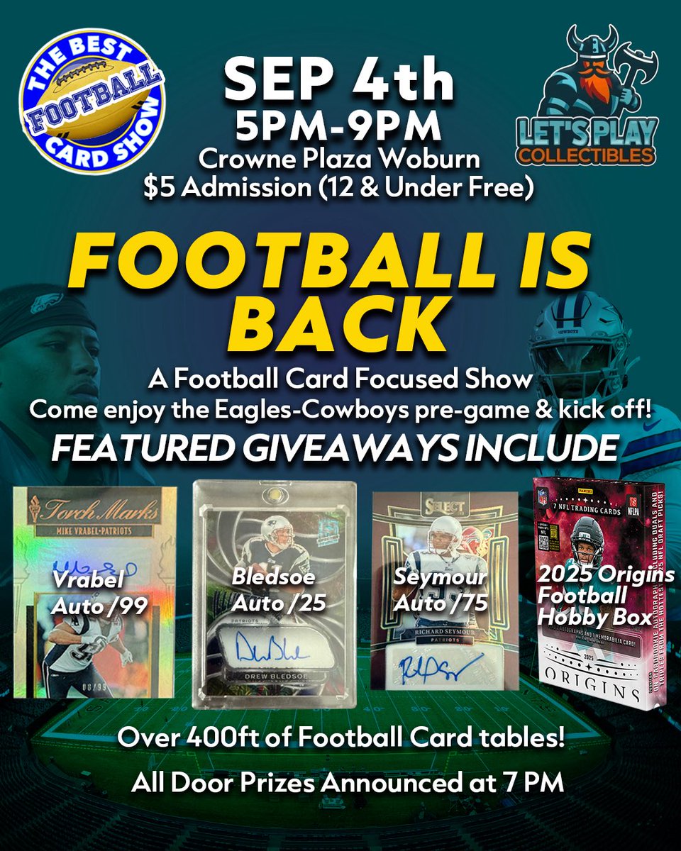 What’s on tap for Flippin’ you ask?

There are two local Boston area events scheduled this month and the first is on NFL Opening Night!  

We even have some tables left for those that may want to join, plus get your tickets here. 

ontreasure.com/events/the-bes…