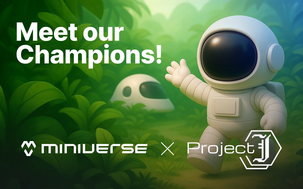 🌟Meet our Champions: <a href="/0xfersah/">Fersah.hl</a>, <a href="/LeylaGreenhill/">Leyla Greenhill</a>, <a href="/korobljov/">Pavel Korobljov</a>, <a href="/Purson77/">0xPurson</a>, <a href="/teresahandyn/">VAN JOHN RET</a>. Congrats to the winners of the <a href="/MiniVerseHub/">MiniVerse</a> &amp; <a href="/Project_Jcard/">Project J</a> quest 🚀

🙏Thank you for all the kind words and amazing support from the community — it truly keeps us going 💜

📩 Winners: send