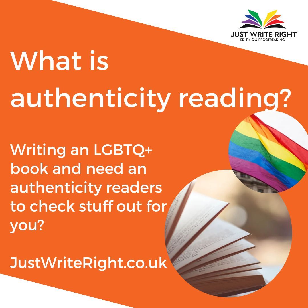🏳️‍🌈 What is authenticity reading all about?

✅ It's about helping you write LGBTQ+ characters and situations authentically
✅ It's about helping you portray the lived experiences of people
❎ It's not about censoring or stopping you!

JustWriteRight.co.uk/authenticity-r… for more
