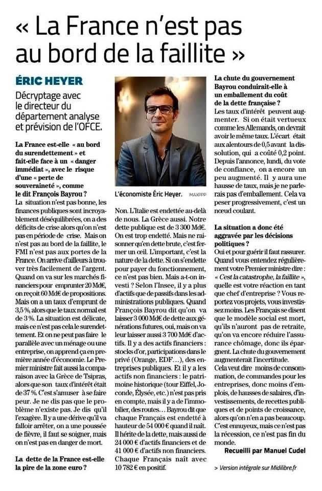 Un peu de réflexion 🤨 #crise #france #dette #bayrou