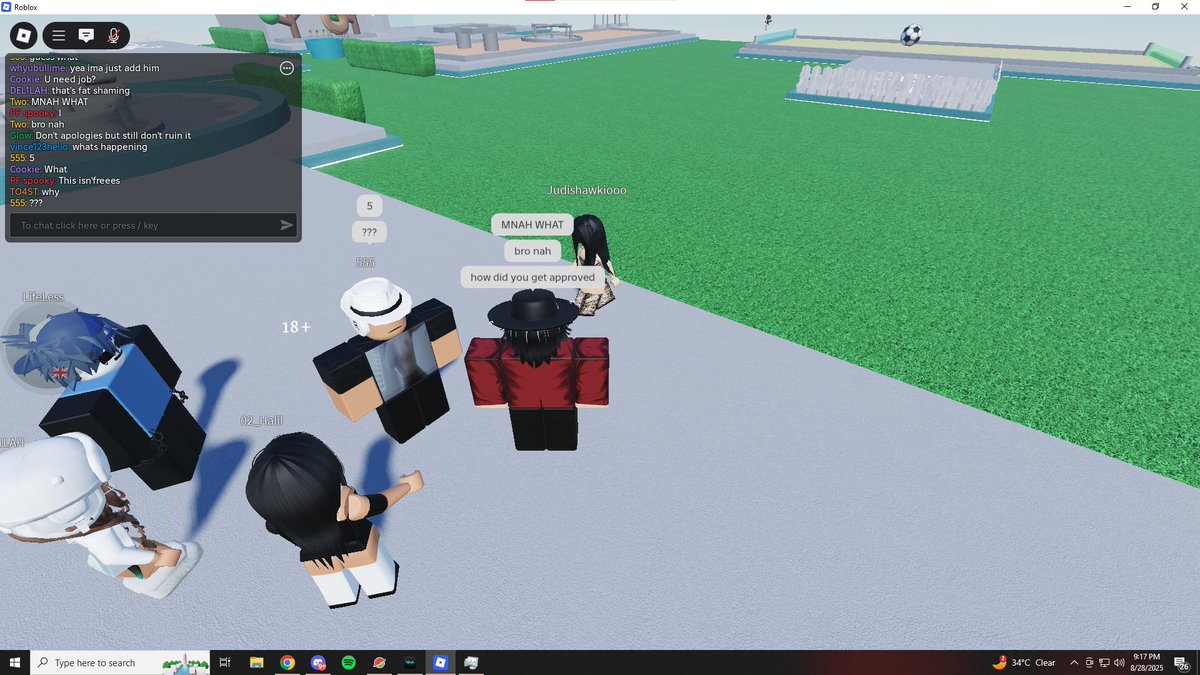 Today i was on Roblox (MicUp) then not a min later i see this like what? How did like roblox let him through?