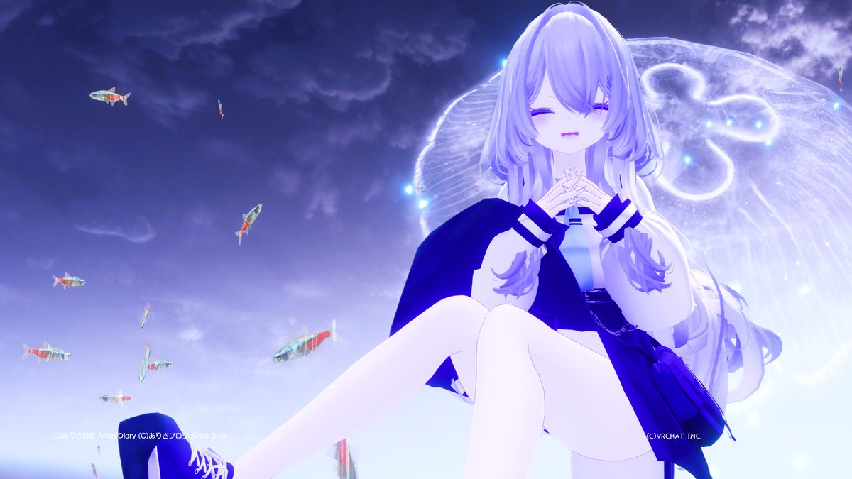 #VRChat #VRC #rurune3D #rurune_photo #ありさ日記 #ありさブログ #おはポス #おはツイ #おはようございます

おはよー！

-

ここホテルの窓にクラゲさんやお魚さんが泳いでるの
素敵よね－ヾ(〃^∇^)ﾉ
ありさはくらげ見るの大好きなんでうっとりしちゃうねー

ただ潜る時に出会うクラゲは超苦手