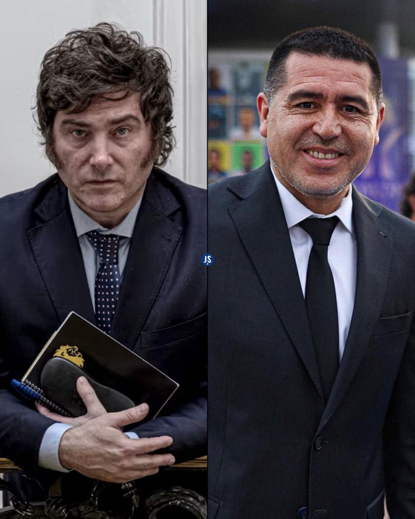 URGENTE: DURÍSIMO| 

Presidente Milei contra presidente Riquelme 

“Creo que al presidente actual de Boca Juniors lo eligió un hincha de River”.

Vía <a href="/juegosimple__/">JS</a>