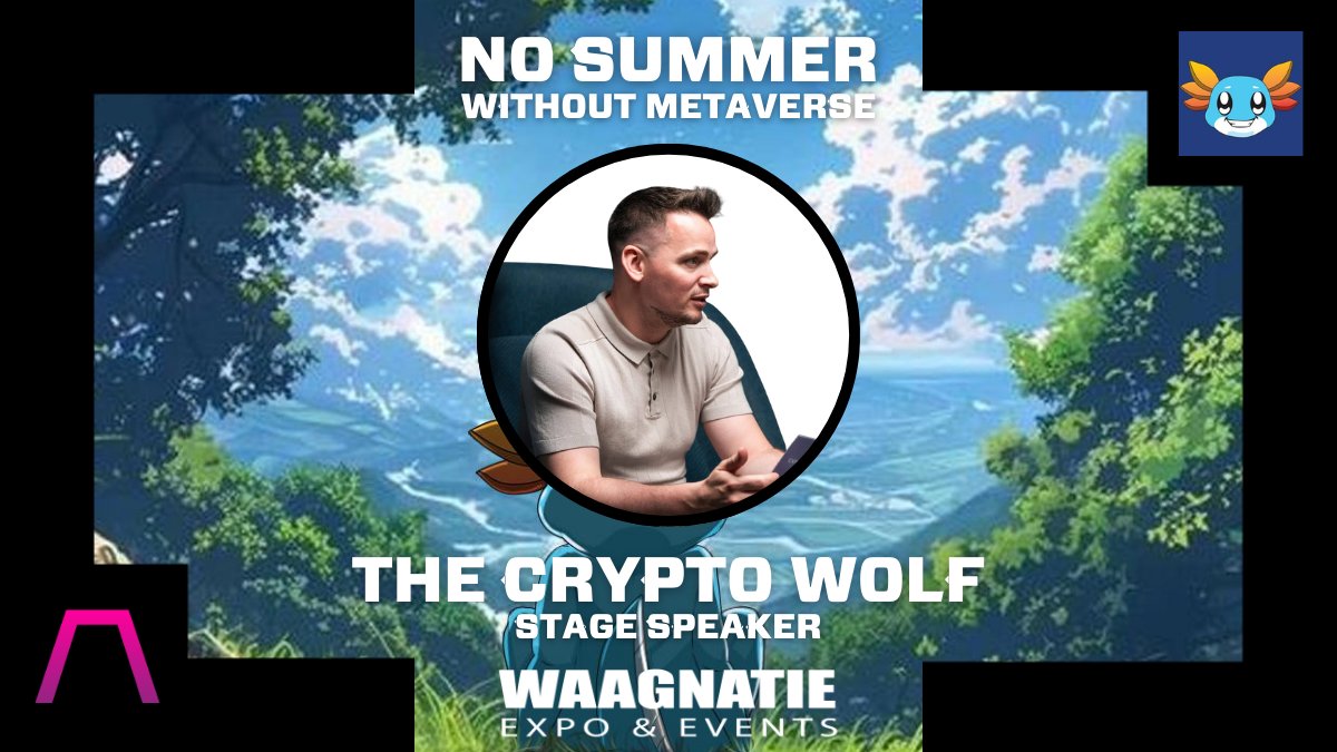 You know to expect some <a href="/AxolOnSui/">AXOLcoin | SUI Chain 🦎</a> love to be brought on stage if <a href="/the_wolf_mind/">Crypto Wolf (official)</a> is going to jump in blazing about AXOL. From building businesses, visionary ideas to a dedicated man on a mission, your hero from Antwerp will be on our Super Stage at No Summer Without Metaverse