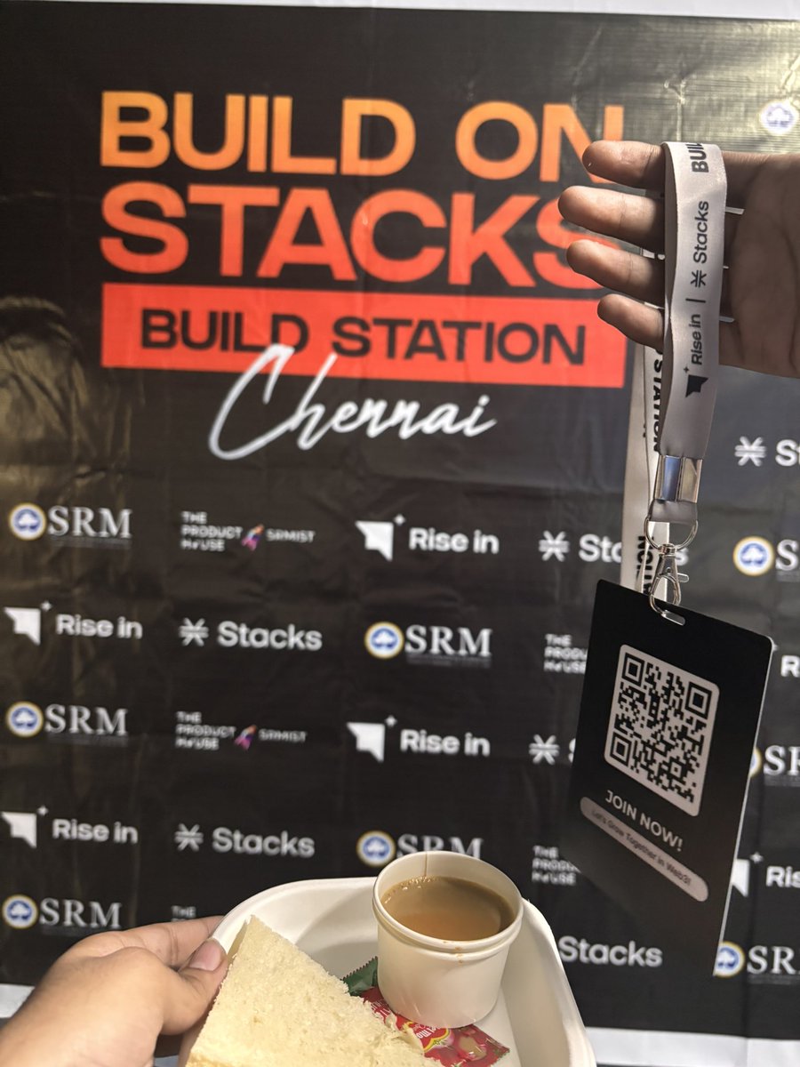 SBarade45606's tweet photo. Midnight fuel for midnight BUIDLERS 🌙💻
Build with Stacks hackathon vibes: code, caffeine, and snacks on-chain 🍕⚡

Always On top⚡️ and always On chain🙌🏻

Huge shoutout to @Stacks @0xSRMIST @riseinweb3 for keeping the grind alive 🚀

#Web3 #Hackathon #Stacks https://t.co/iViL9rCeOJ