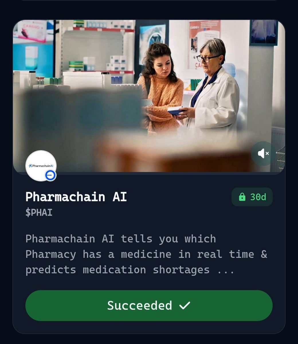 pharmachainAI's tweet photo. We went through the finish line. 
It's all thanks to you all that pledge your points. 

Special thanks to all our partners and creators.

The journey has only begun.

Our token is an instrumental part of the functionality of our platform, and we are dedicated to its utility.

Hence;

- We will be announcing additional rewards for those staking on Virtuals. 

- Provide product updates and a closed beta showcasing its utility. 

- Initial buyback plan and LP rewards. 

Stay tuned.