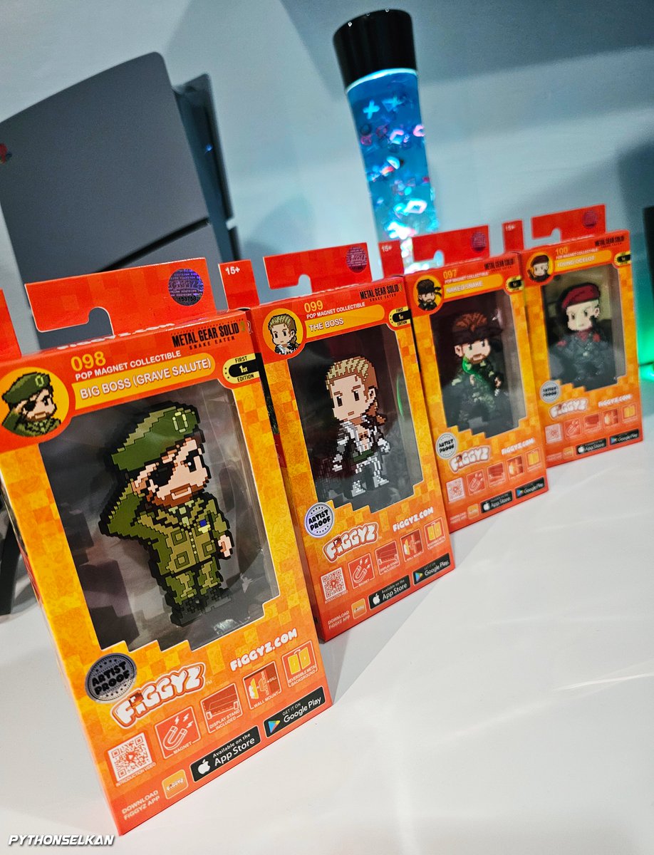 PythonSelkan's tweet image. MGS3 FiGGYZ are out now! - Just in time for Delta 🐍
Thanks to @First4Figures! We just love these 🙏
▫ For a discount on your first order, use our coupon code: PYTHONSELKANEA
▫ For the entire collection use code: BIGBOSS
First 1,000 are 1st edition!
figgyz.com/collections/me…